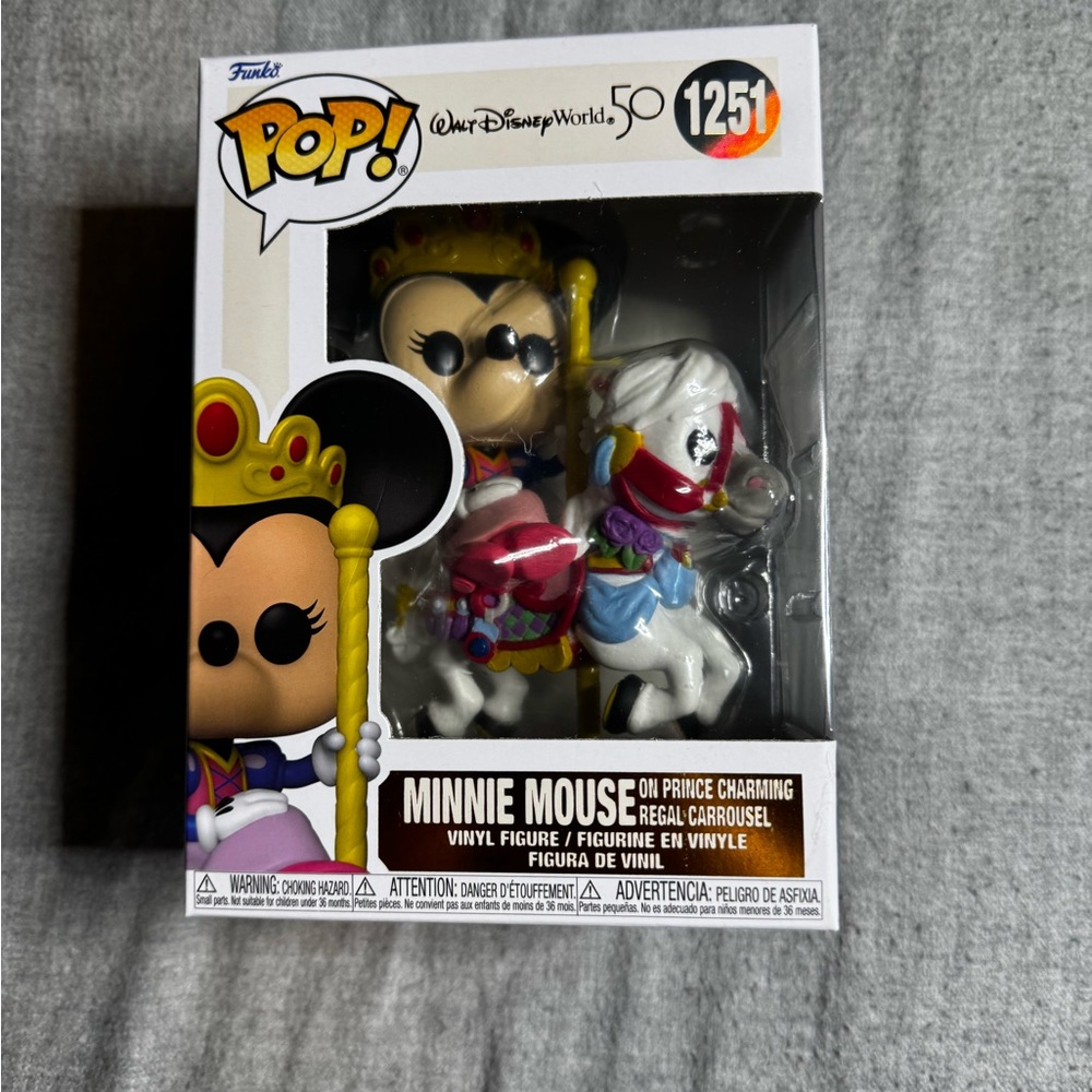 NWT WDW 50th Anniversary Funko Pop! Minnie Mouse on Carousel
